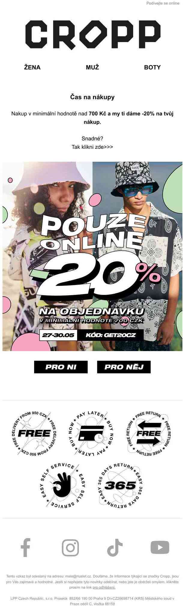 🔥 -20% na nákup v hodnotě nad 700 Kč🔥