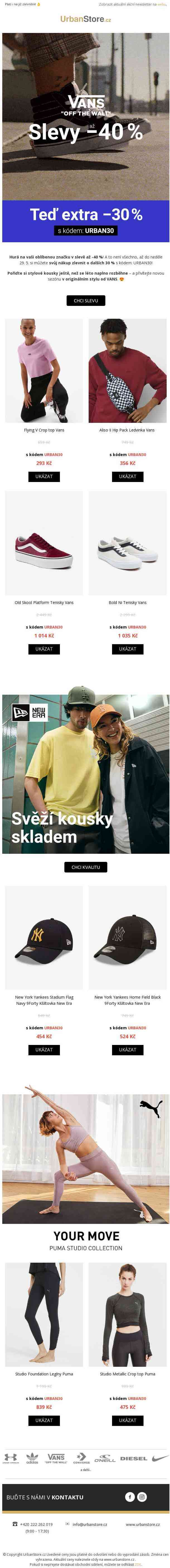 VANS | teď extra -30 % 👟👕