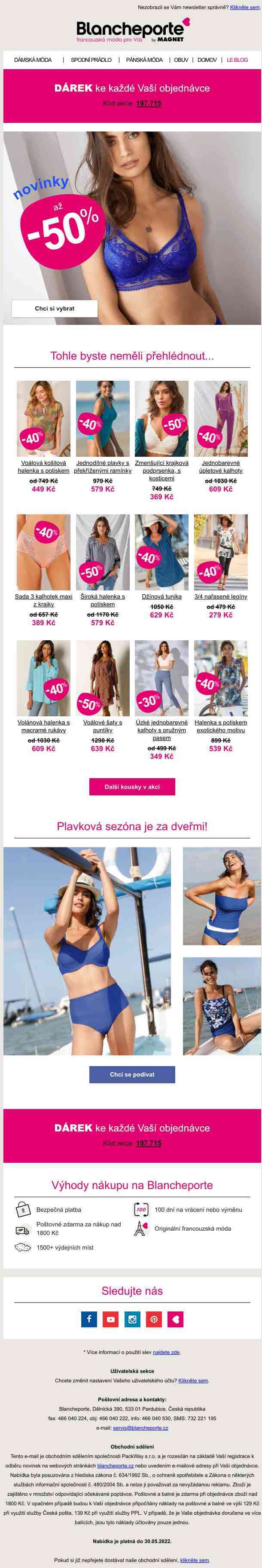 ► Až -50 % na značkovou dámskou módu