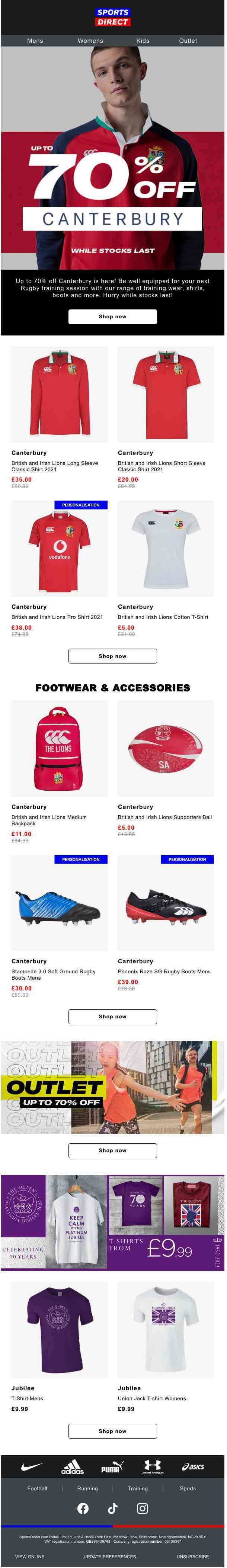 Quick! Up to 70% off Canterbury 🏉