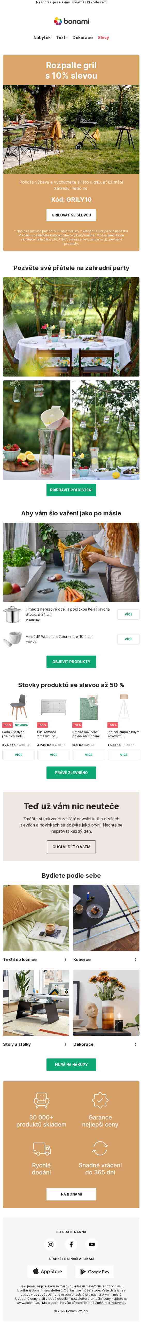 Rozpalte gril s 10% slevou