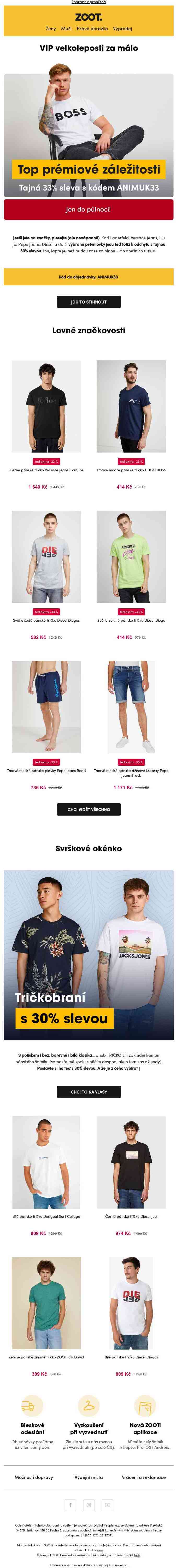 Tajná sleva 33 % ☝️ Na vybrané prémiovky