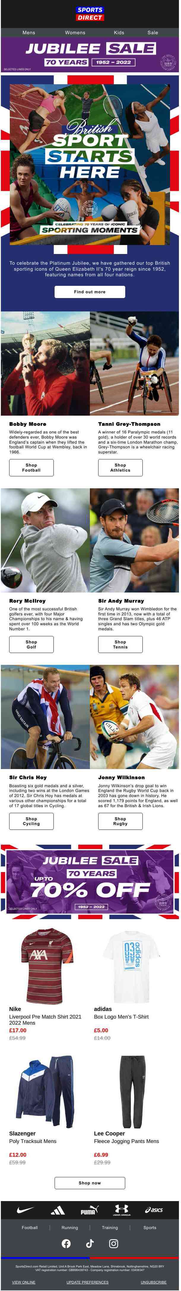 British Sporting Icons Since 1952