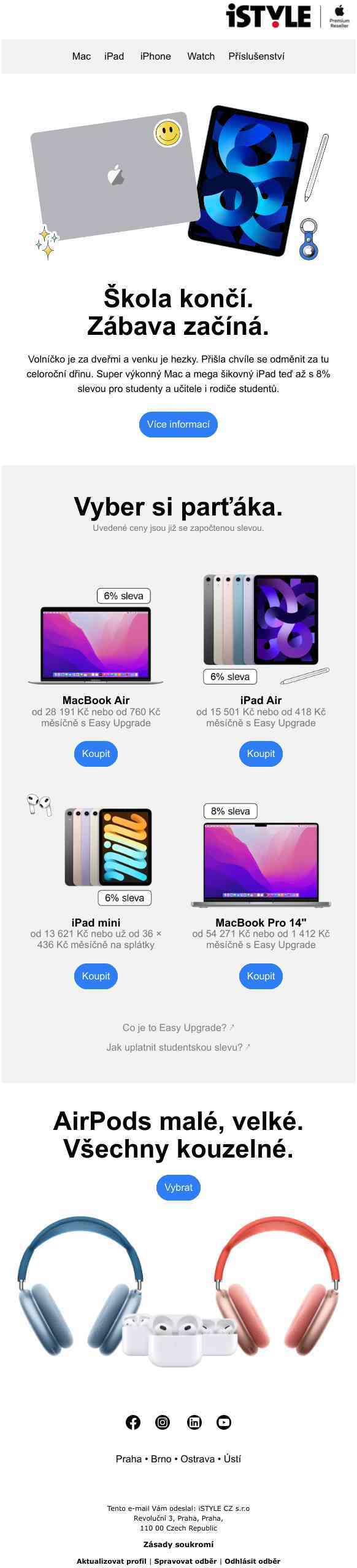 Až 8% sleva na Mac a iPad