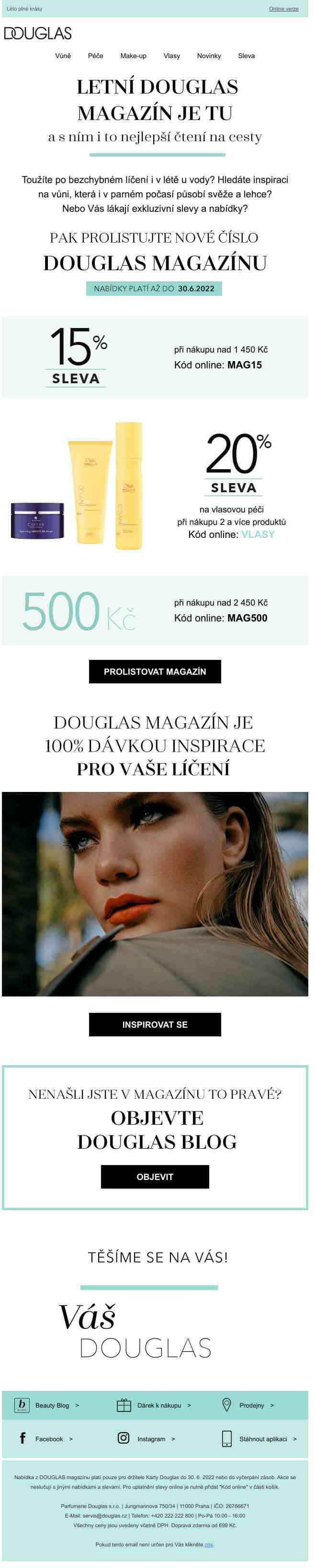 Letní dávka inspirace pro Vaše líčení je tu! Prolistujte nový DOUGLAS magazín