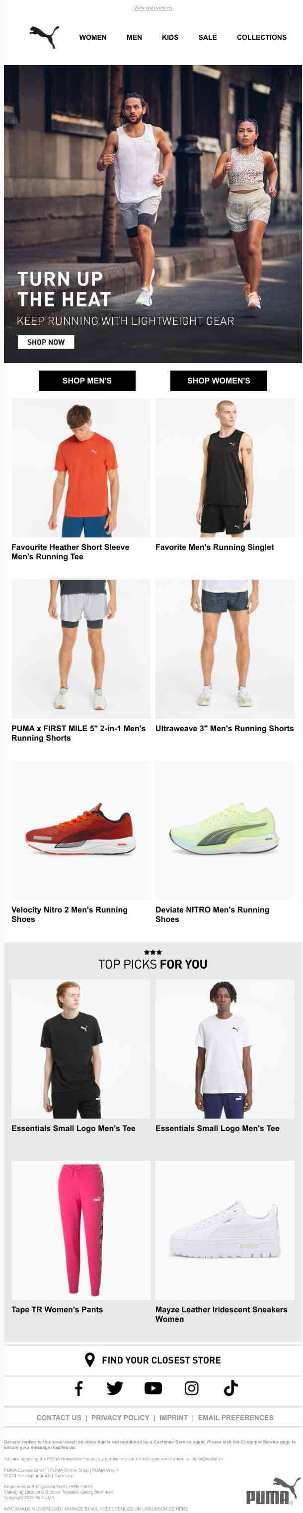 Running Gear as Hot as Summer