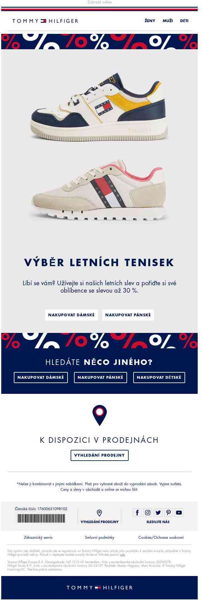 Vybrané tenisky nyní se slevou až 30 %!