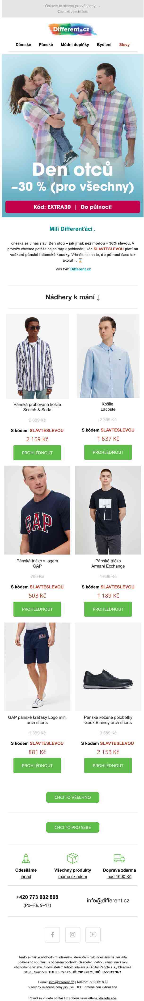 −30 % ke Dni otců 🥳 Do půlnoci