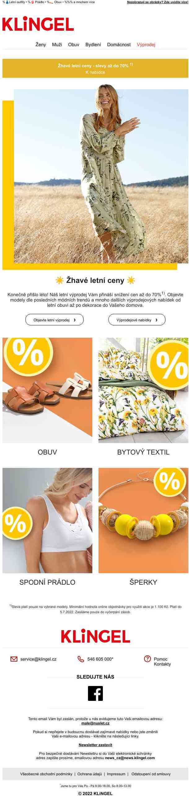 % ☀️ % Žhavé letní ceny - oblíbené styly se slevami až do 70%