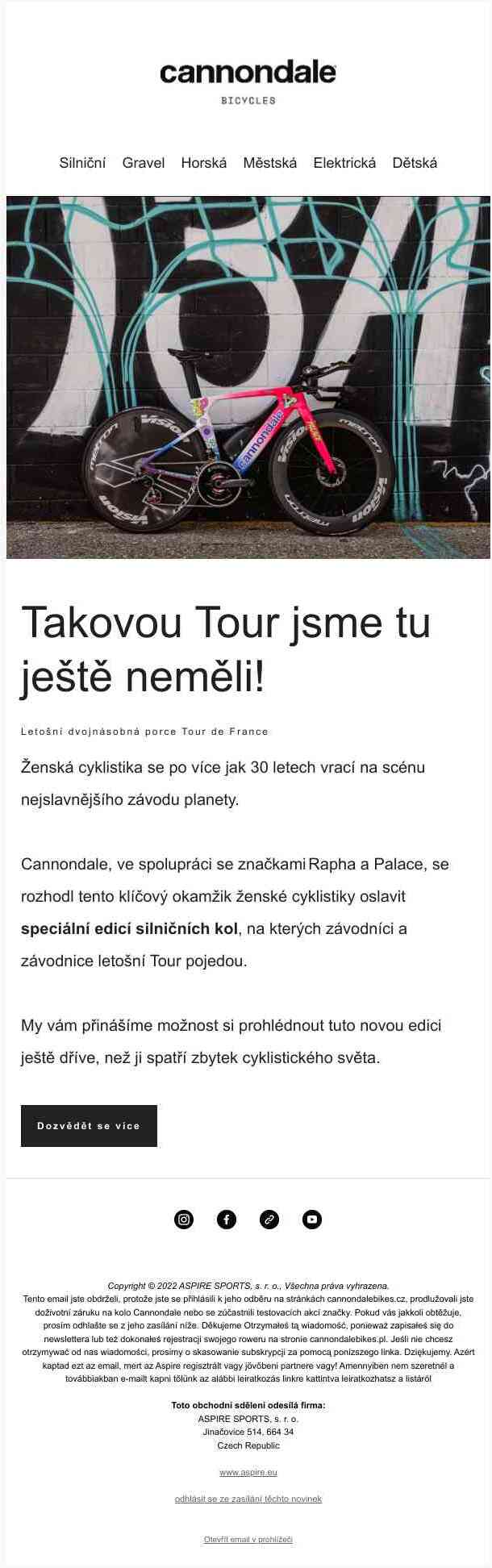 Takovou Tour jsme tu ještě neměli!