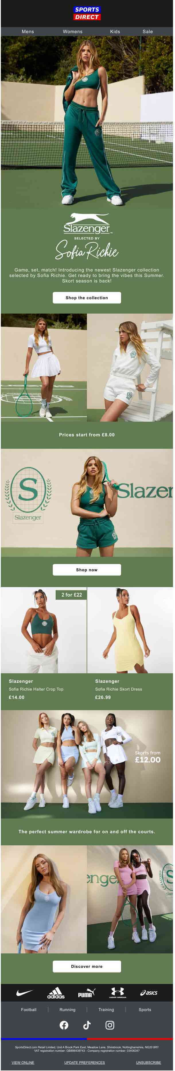 JUST IN 🔥 Slazenger selected by Sofia Richie 🎾