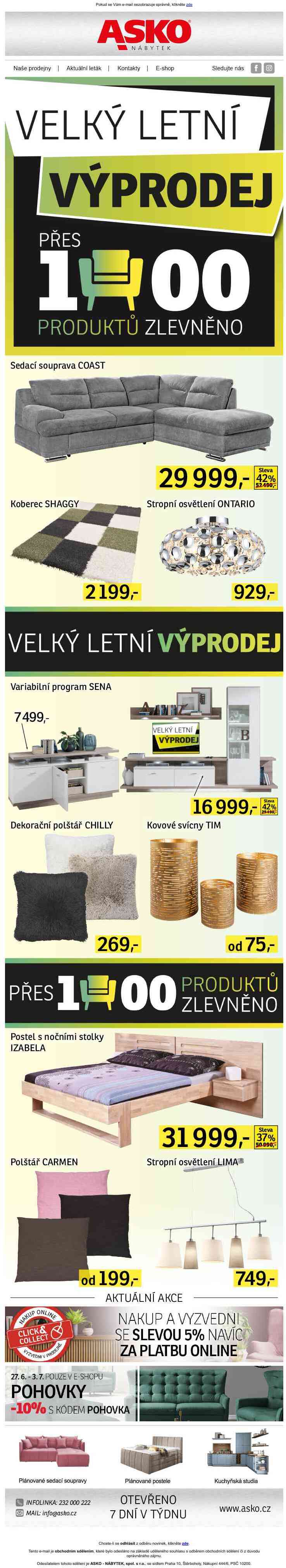 🌞 VELKÝ letní výprodej | AŽ -70 %