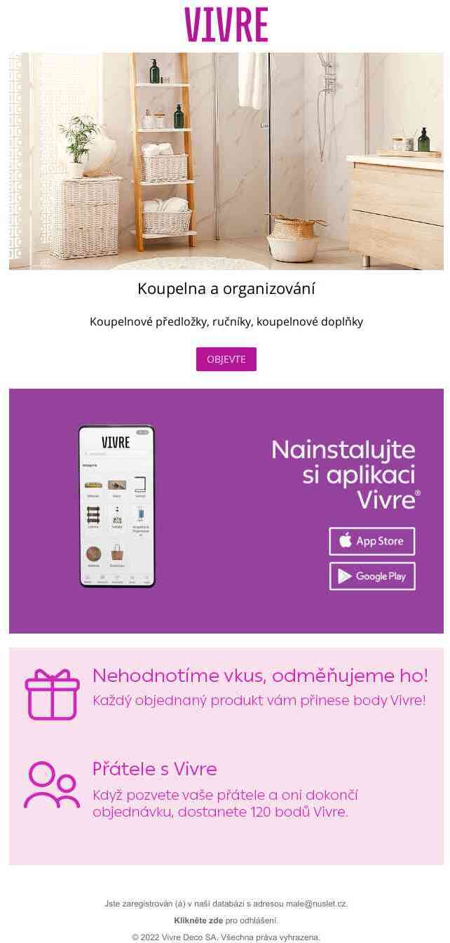 Vytvořte si relaxační atmosféru s textiliemi a doplňky z kategorie Koupelna a organizování