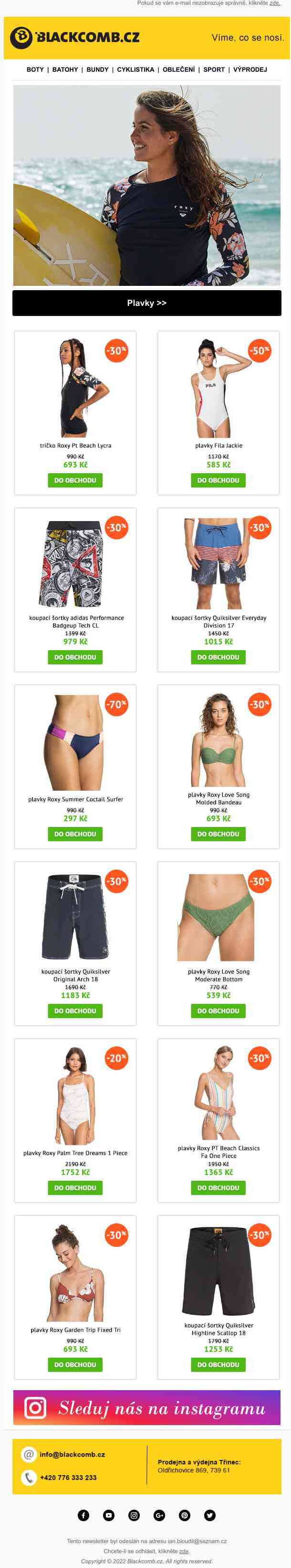 Letní výprodej v plném proudu! Plavky se slevou až 70 % 👙