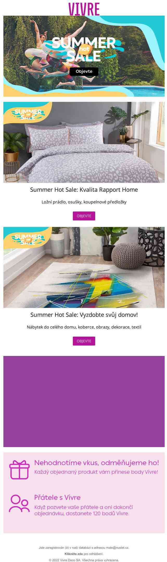 Inspirujte se se Summer Hot Sale! 🤩 Objevte kolekci Kvalita Rapport Home! ☀️