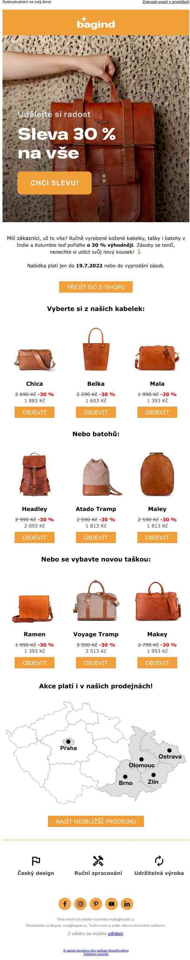 Sleva 30 % na vše! 💸