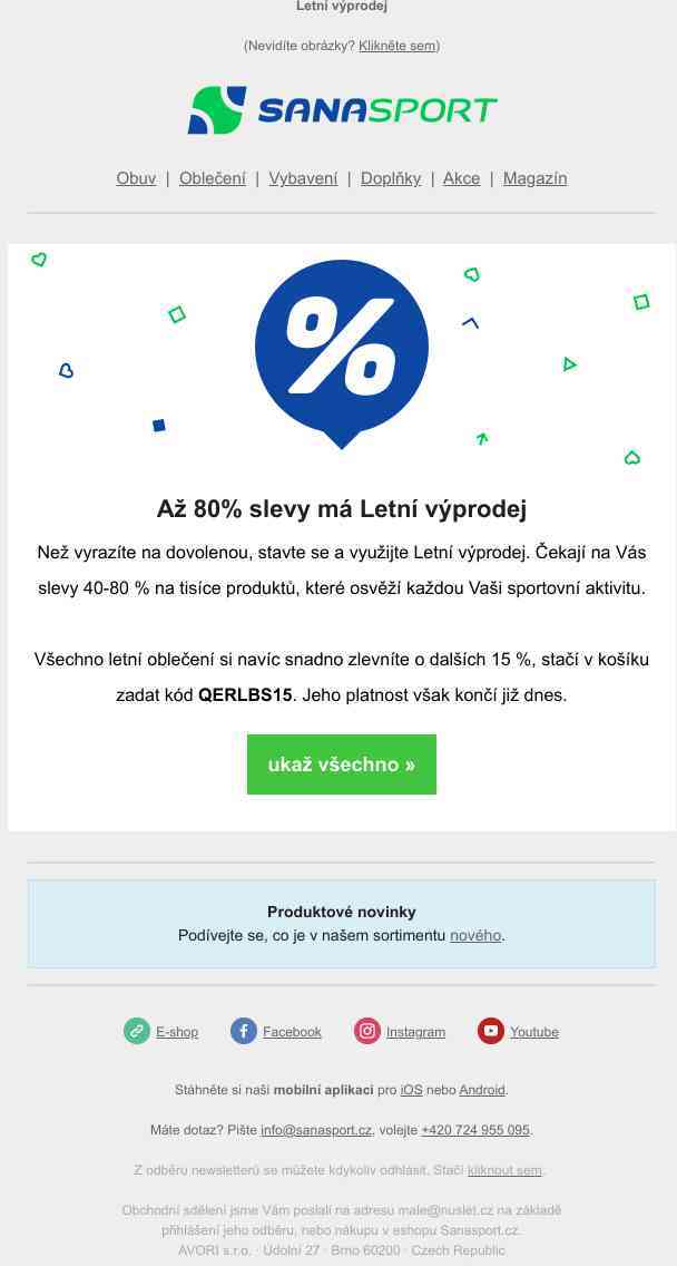 Klasické ceny se šly koupat, místo nich jsou slevy 40-80 %