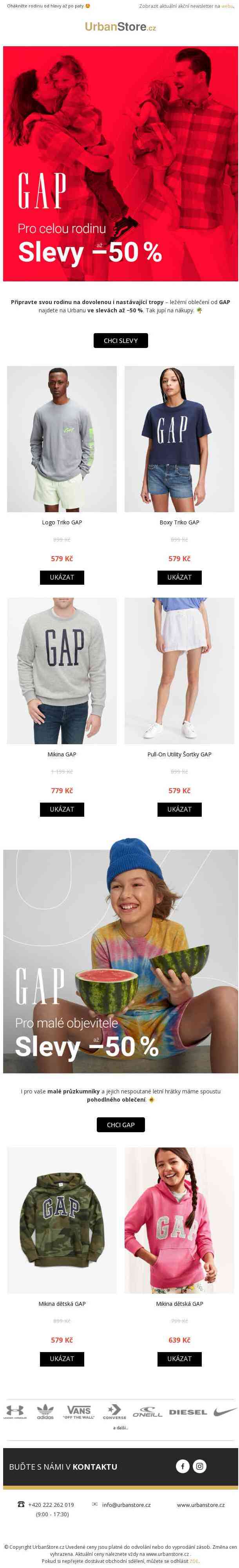 GAP | Slevy až −50 %