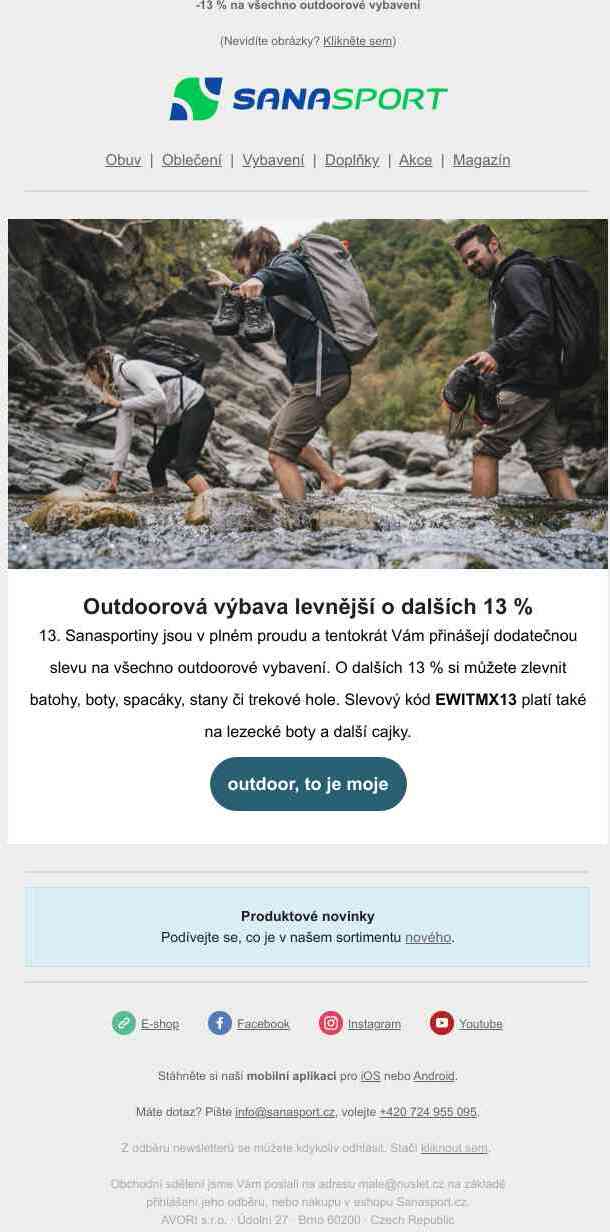 Batohy, lezecké boty i outdoorová kuchyně se slevou