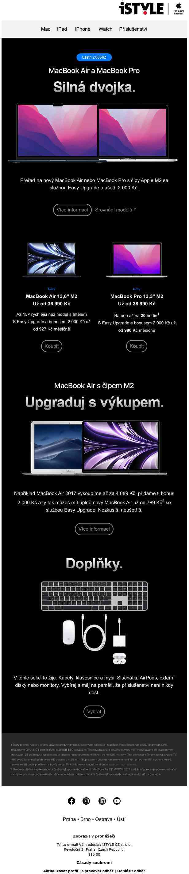 Ušetři 2 000 Kč na novém MacBooku