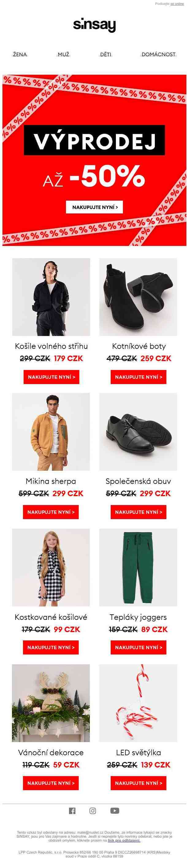 10% sleva + poštovné zdarma & až -50% v BLACK WEEK slevách!