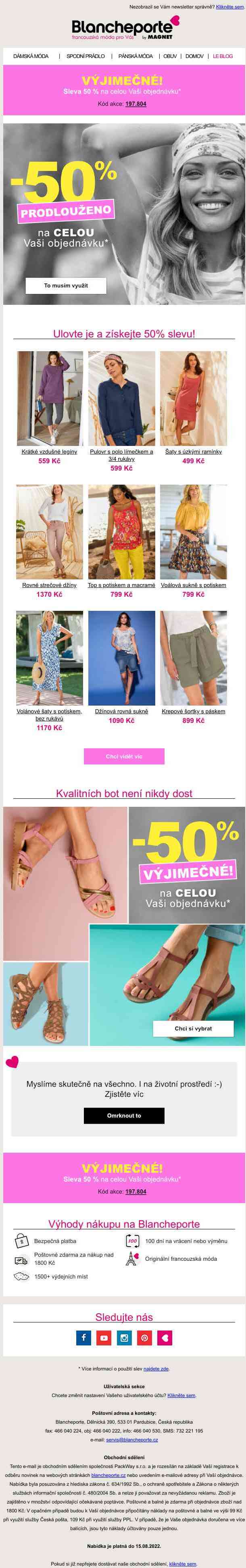 Chtěli jste to a máte to mít. Akce s -50 % prodloužena!