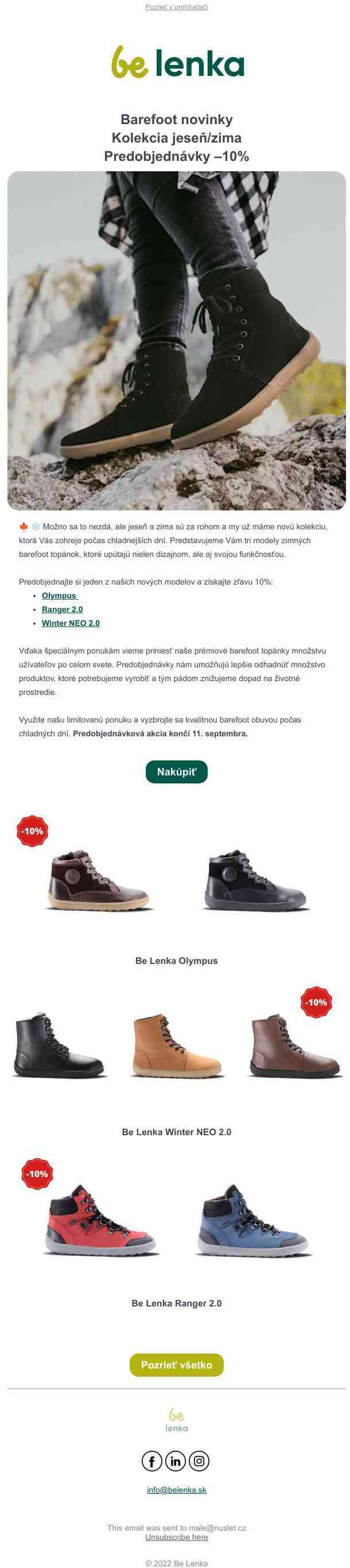 Nové zimné barefoot modely | Predobjednávky so zľavou 10%