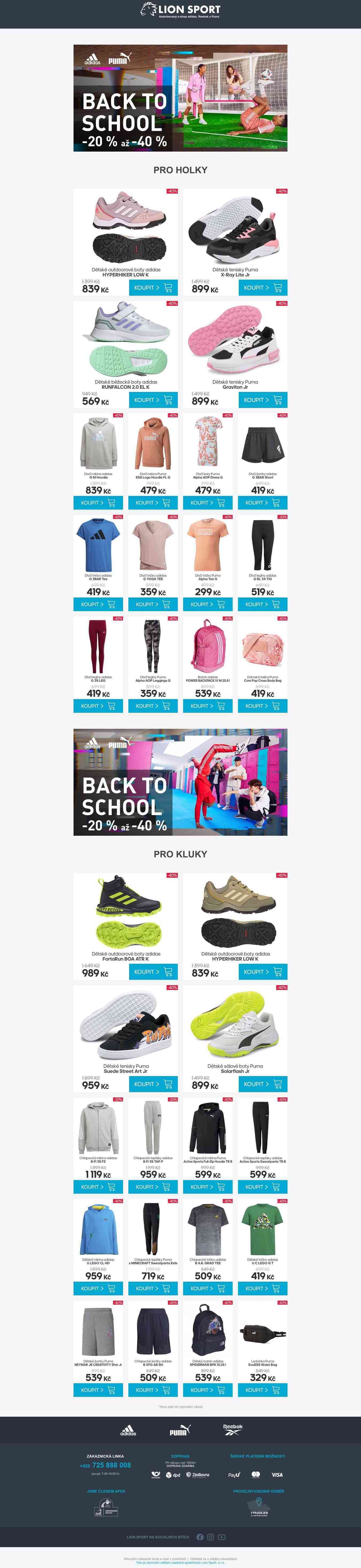 Back To School - slevy -20 % až -40 %