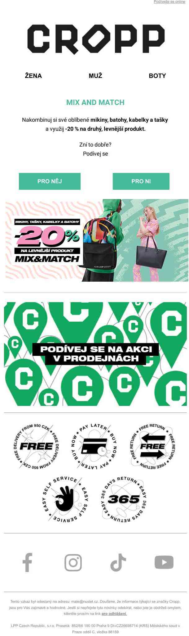 ✂ -20% na druhý levnější produkt ✂