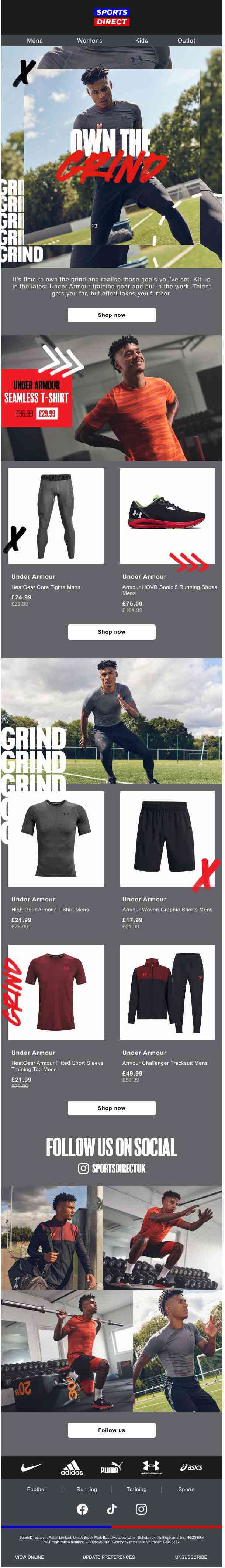 Own the grind with Under Armour 💪