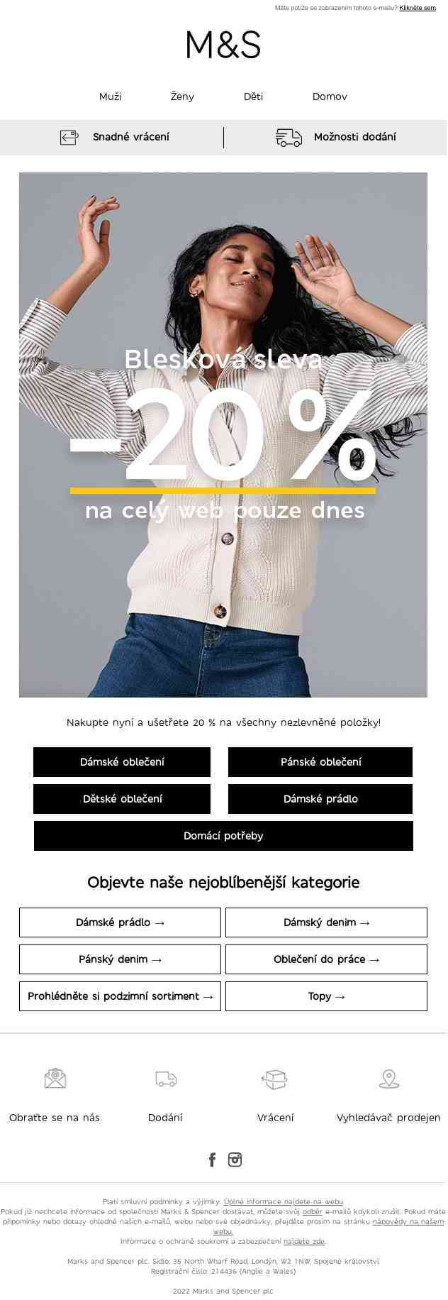 Blesková sleva: −20 % na celý web!