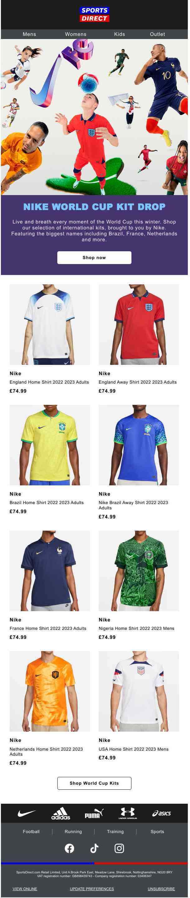 The latest World Cup kits from Nike ⚽