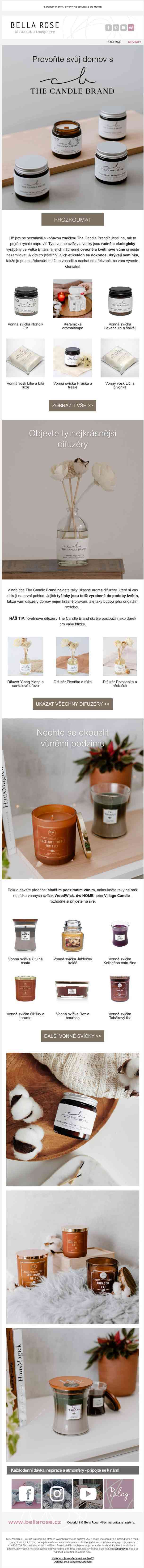 Provoňte svůj domov s The Candle Brand