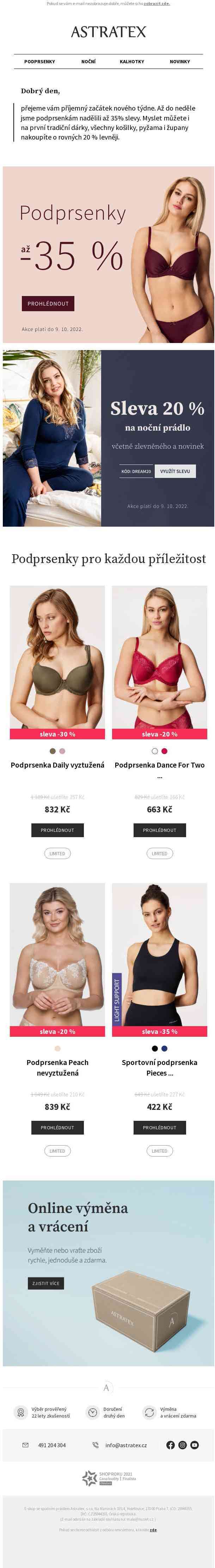 Až −35 % na podprsenky, které si zamilujete?