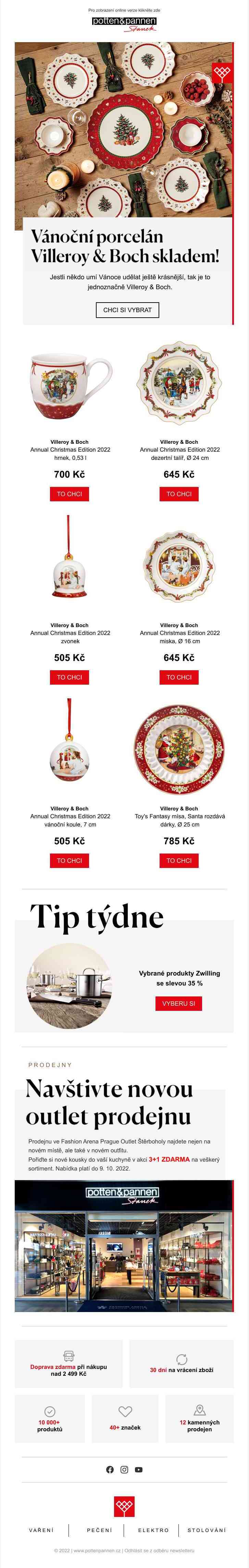 Vánoční porcelán Villeroy & Boch je opět tady!