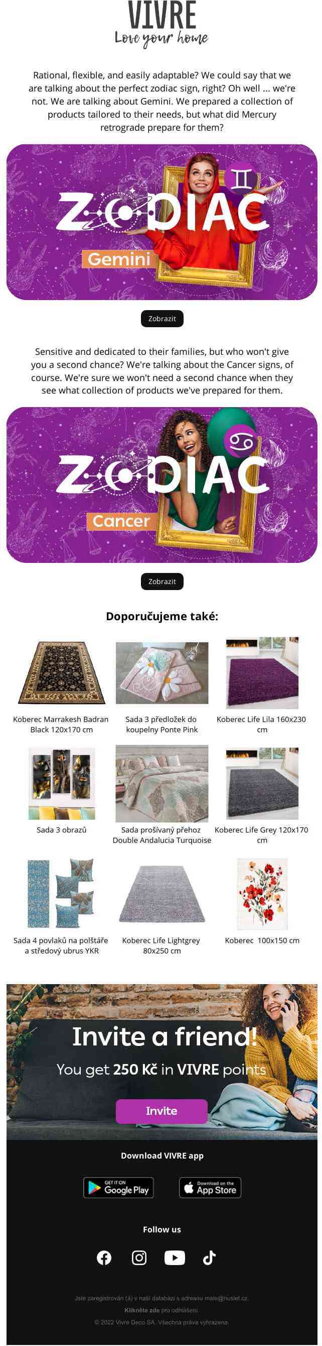 Do you want to get to know Gemini and Cancer better? Discover their collections. Love Your Home ❤️