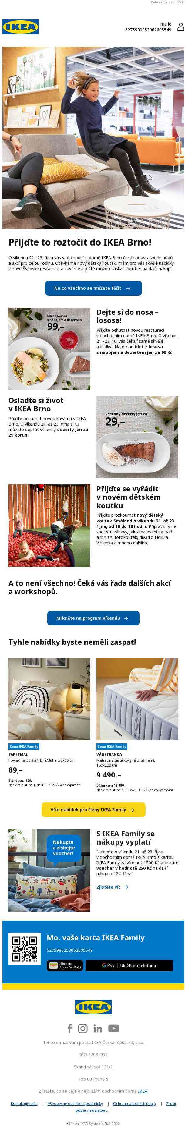 Přijďte to roztočit do IKEA Brno o víkendu 21.–23.10.!