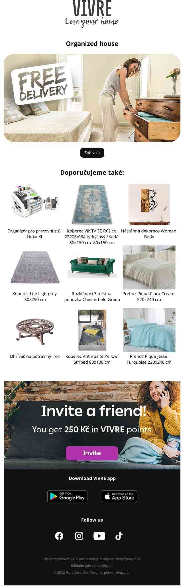 Enjoy an Organized home and free delivery. Love Your Home
 ❤️