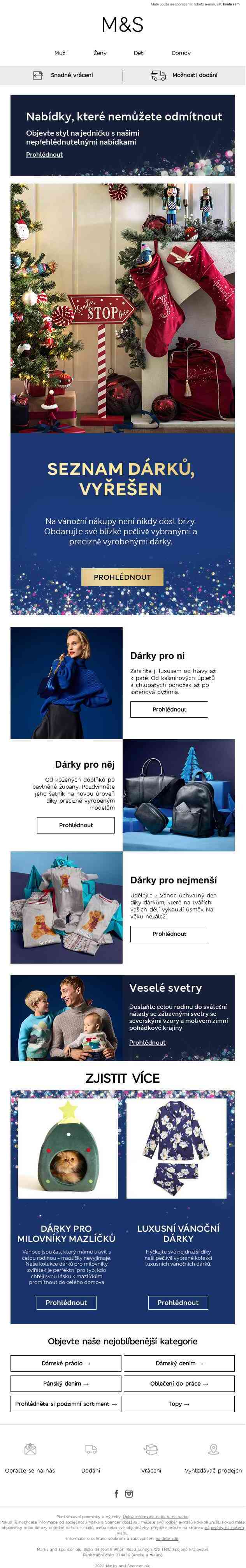 Dobrý den, Ma, náš výběr vánočních dárků je zde pro vás 🎁