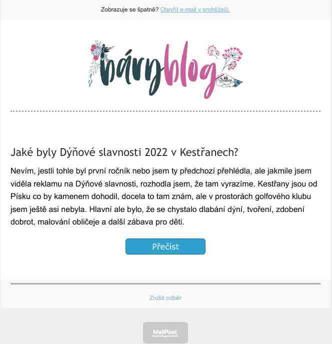 Nový článek na webu baryblog.cz