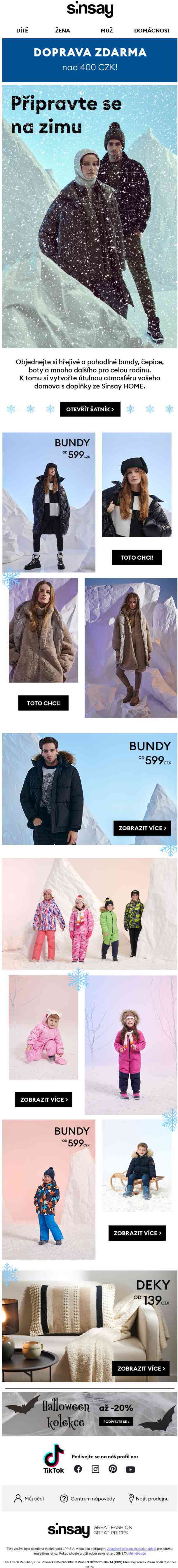 Zima se blíží! Zimní nákupy v Sinsay ❄️