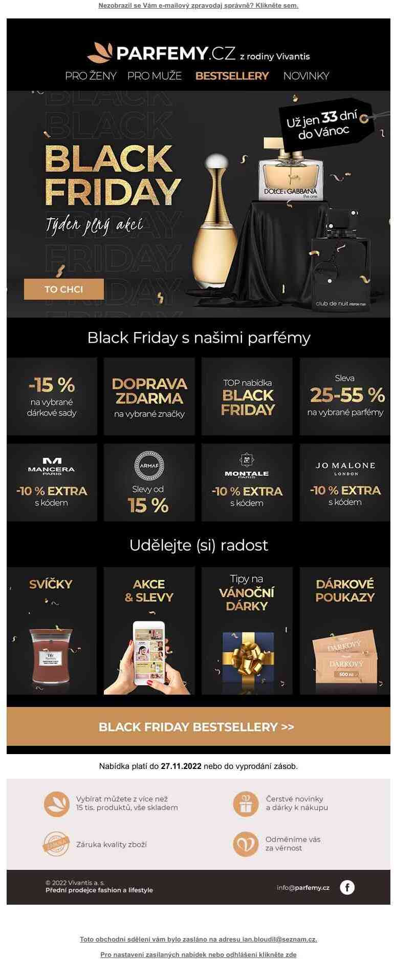 BLACK FRIDAY startuje | Užijte si týden plný akcí »