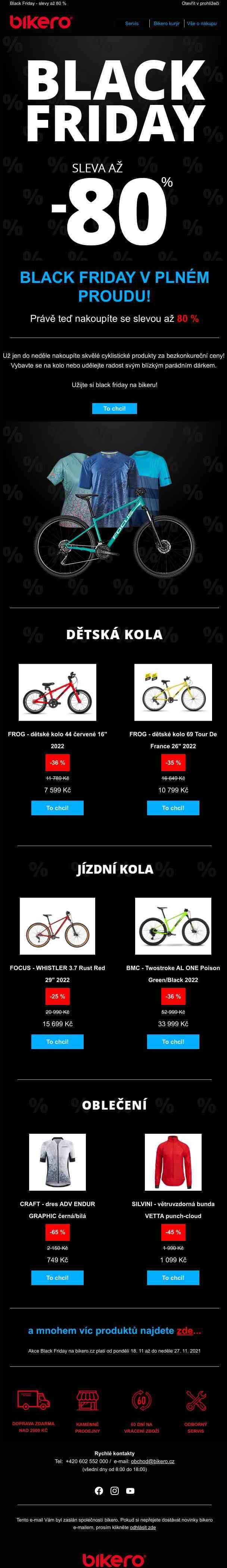 BLACK FRIDAY v plném proudu! Slevy až 80 % !