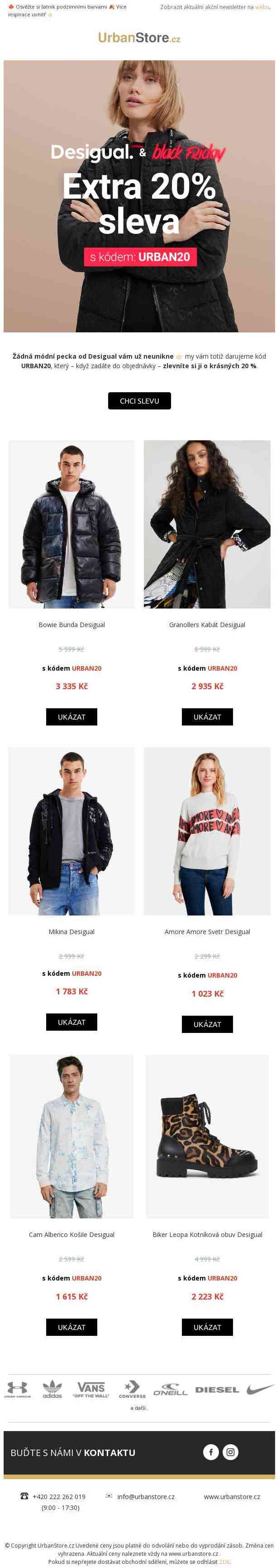 Nepřehlédnutelný Desigual s 20% extra slevou