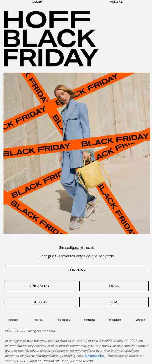 BLACK FRIDAY: HOY A LAS 21:00