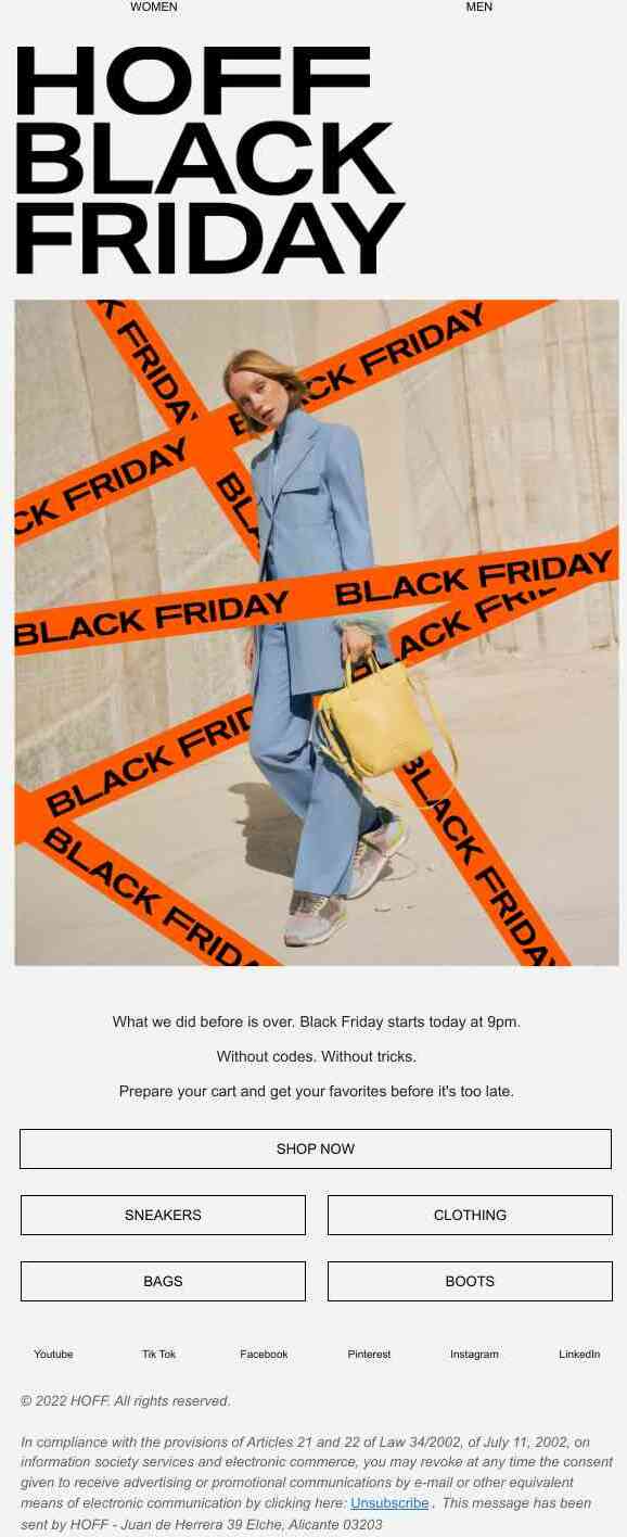 BLACK FRIDAY: TODAY AT 9PM