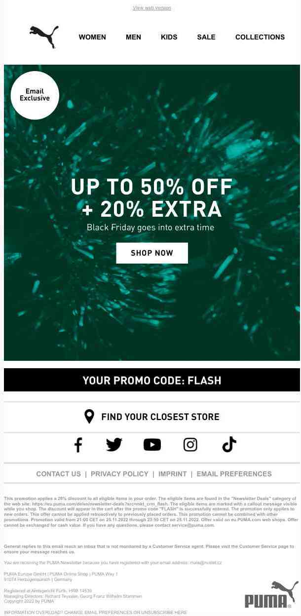 Exclusive: An EXTRA 20% OFF* until midnight