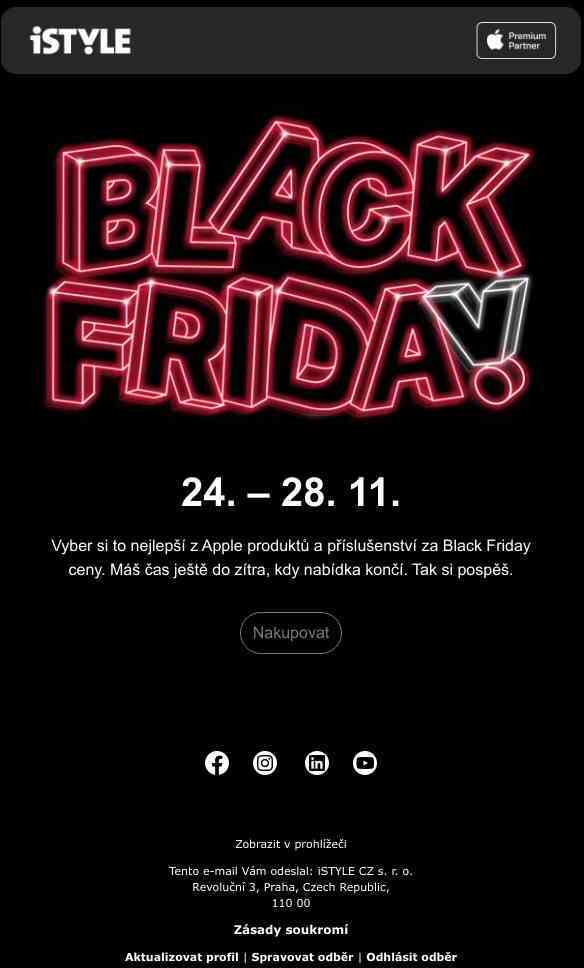 Poslední šance na nákup v Black Friday