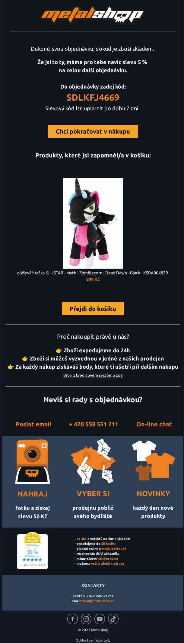 Tvoje sleva 5% na další nákup 💥