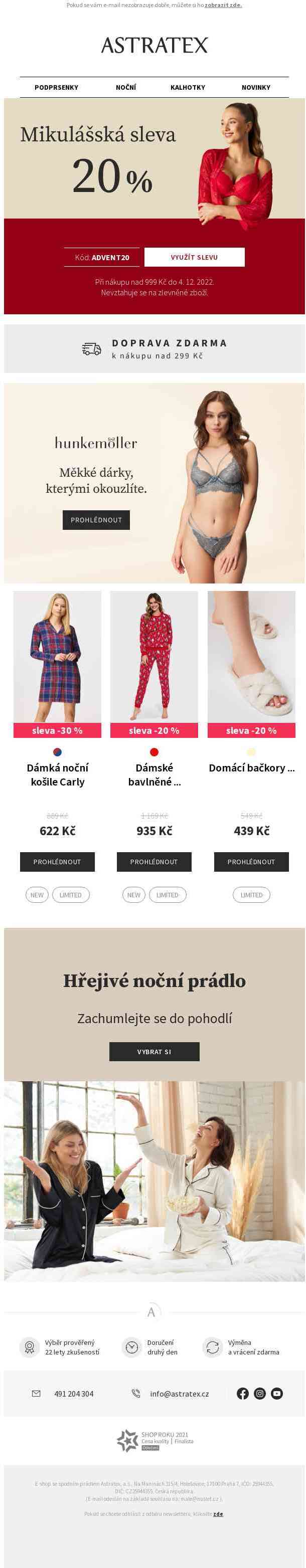 Mikulášská sleva 20 % 🎁 Doprava zdarma.